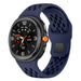 Samsung Galaxy Watch 8 Classic Silikonarmband mit Löchern (Dunkel Blau)