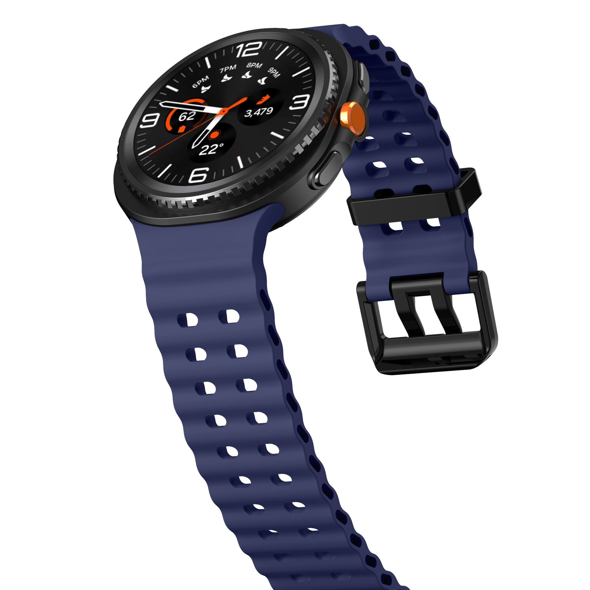 Samsung Galaxy Watch 8 - 44mm Ocean Strap (Dark Blue)