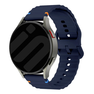 Amazfit Balance 2 Wave Silikonarmband (Dunkel Blau)