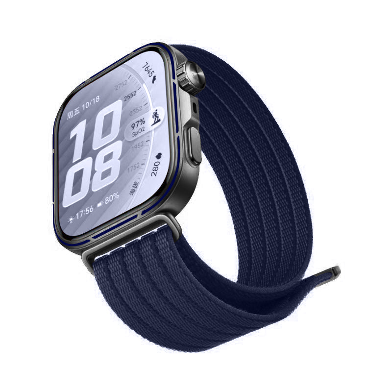 Huawei Watch Fit 5 Pro ultradunne nylon band (donkerblauw)