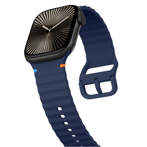 Correa ondulada Apple Watch Ultra (azul oscuro)