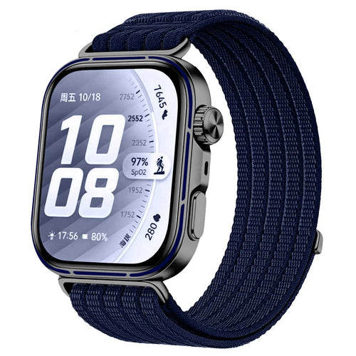 Huawei Watch Fit 5 Pro ultradunne nylon band (donkerblauw)