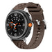 Samsung Galaxy Watch 9 - 40mm diamond hybrid leren band (donkerbruin)