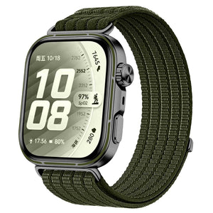 Huawei Watch Fit 5 Pro ultradunne nylon band (donkergroen)