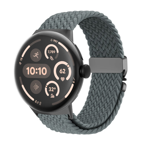 Correa trenzada con hebilla-P Google Pixel Watch 3 - 45mm (gris)