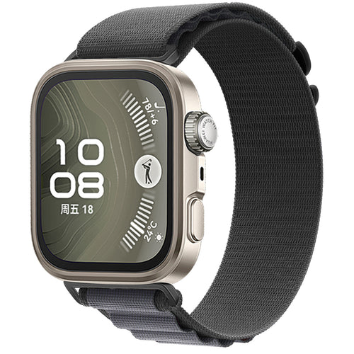 Huawei Watch Fit 5 Pro Alpine nylon bandje (donkergrijs)