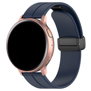 Withings ScanWatch Nova D-buckle siliconen bandje (donkerblauw)