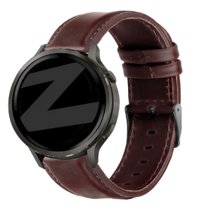 Bandz Correa cuero 'Classic' Garmin Vivoactive 6 (marrón oscuro)