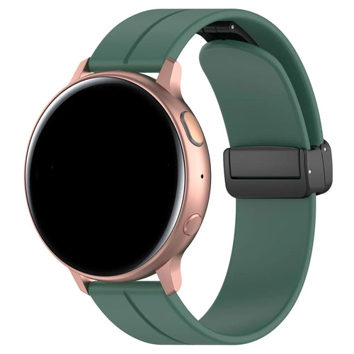 Coros Pace 2 D-Buckle Silicone Strap (Dark Green)
