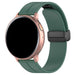 Bracelet silicone D-buckle Samsung Galaxy Watch Active (vert foncé)