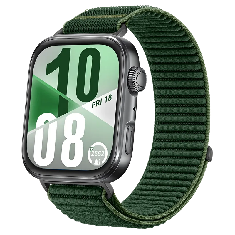 Huawei Watch Fit 5 Wave Nylonarmband (Dunkelgrün)
