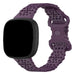 Fitbit Versa 4 siliconen bandje met patroon (paars)