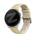Bandz Bracelet cuir effet crocodile Garmin Forerunner 165 (beige)