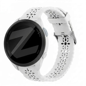 Bandz Garmin Forerunner 165 Silicone Strap 'Lace' (White)
