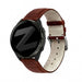Bandz Garmin Forerunner 165 Gebürstetes Lederarmband Krokodil (Braun)