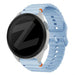 Bandz Bracelet silicone ondulé Garmin Forerunner 165 (bleu clair)