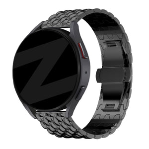 Bandz Garmin Vivoactive 3 Steel Strap 'Dragon' (Black)