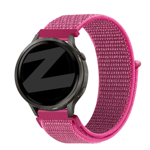 Bandz Garmin Forerunner 265s Nylon Loop Armband (Dragonfruit)