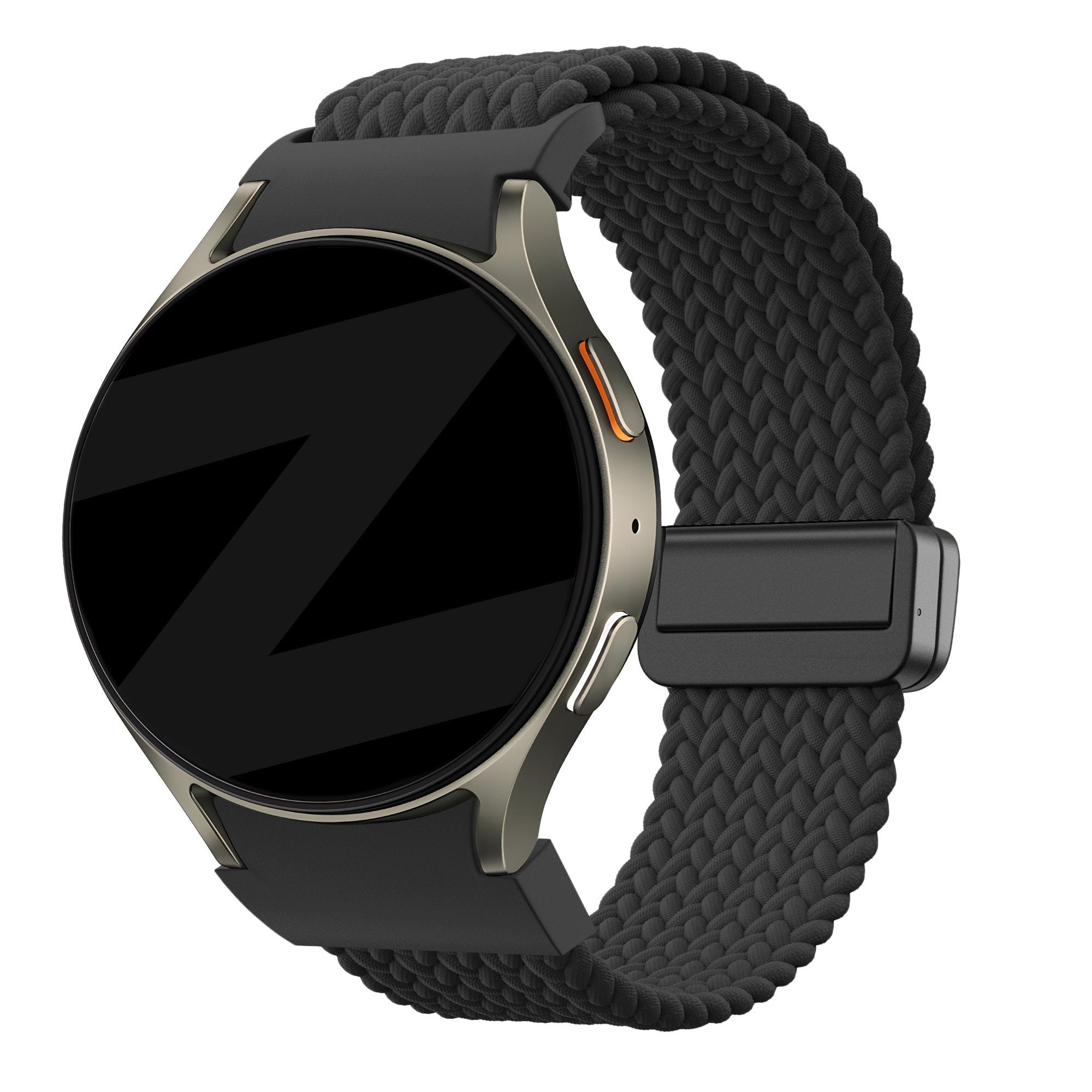 Bandz Samsung Galaxy Watch 6 Classic - 47mm Geflochtenes Armband 'Easy Fit' (Schwarz)