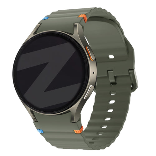 Bandz Samsung Galaxy Watch 6 Classic - 47mm Wave Strap 'Easy Fit' (Green)