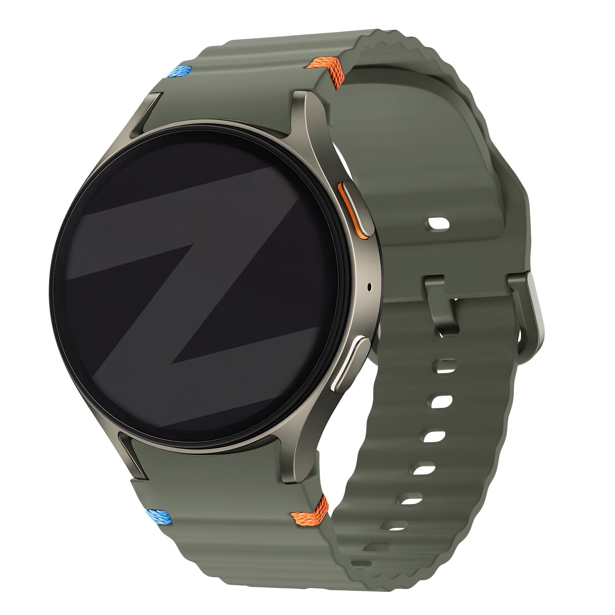 Bandz Samsung Galaxy Watch 4 Classic 46mm Wave-Armband 'Easy Fit' (Grün)