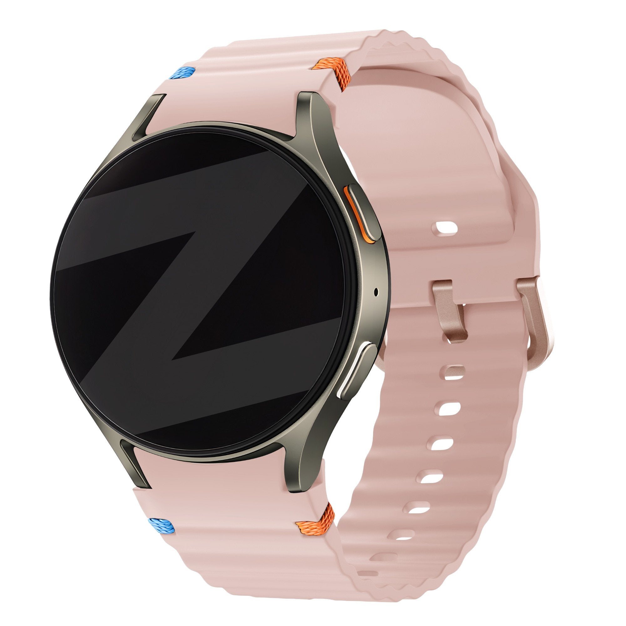 Bandz Samsung Galaxy Watch 4 44mm Wave-Armband 'Easy Fit' (Hell Rosa)