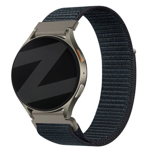 Bandz Amazfit GTS 4 Nylon Strap 'Easy Fit' (Greyblue)