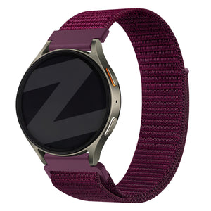 Bandz Huawei Watch GT 5 Pro - 42mm nylon band 'Easy fit' (plum)