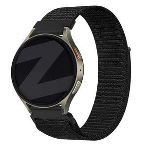 Bandz Samsung Galaxy Watch 7 - 44mm Nylon Strap 'Easy Fit' (Black)