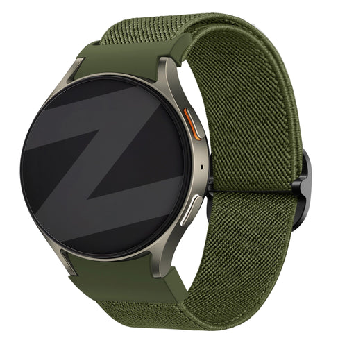 Bandz Samsung Galaxy Watch 6 Classic - 47mm Elastisches Armband 'Easy Fit' (Grün)
