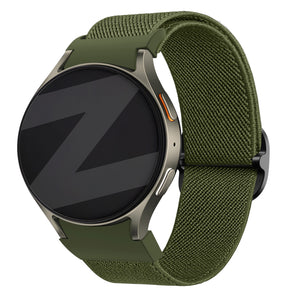 Bandz Samsung Galaxy Watch 4 44mm Elastisches Armband 'Easy Fit' (Grün)