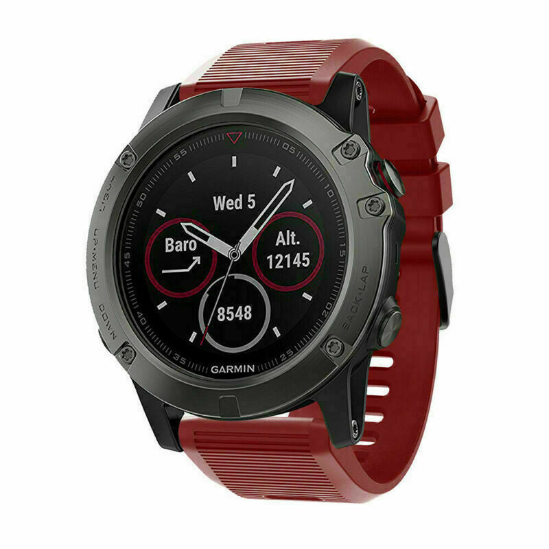 Garmin Fenix 8 Pro - 51mm Silicone Strap (Red)