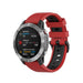 Garmin Fenix 8 - 51mm Schnalle Sport Amrband (Rot/Schwarz)