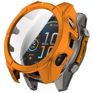 Garmin Fenix 8 - 47mm AMOLED Hartschale mit Glass (Orange/Grün)
