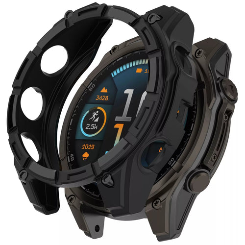Garmin Fenix 8 - 47mm SOLAR robustes TPU Hülle (Schwarz)