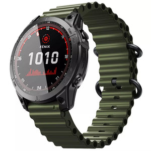 Garmin D2 Mach 2 - 47mm Ocean Armband (Armee Grün)