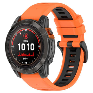 Bracelet à boucle sport Garmin Tactix 7 (orange/noir)