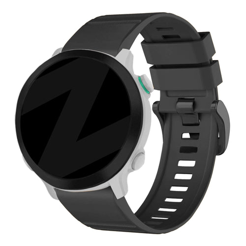 Bandz Garmin D2 Mach 2 - 47mm Schnalle Silikonarmband (Schwarz)