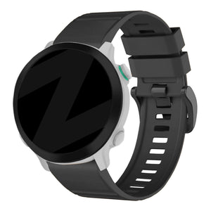 Bandz Garmin Forerunner 935 siliconen band met gesp (zwart)