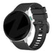 Bandz Garmin Forerunner 745 siliconen band met gesp (zwart)