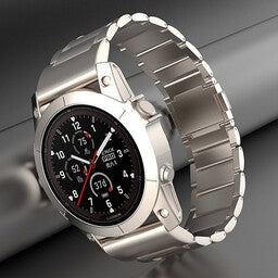 Bracelet titane magnétique Garmin Instinct 3 - 50mm (titane)