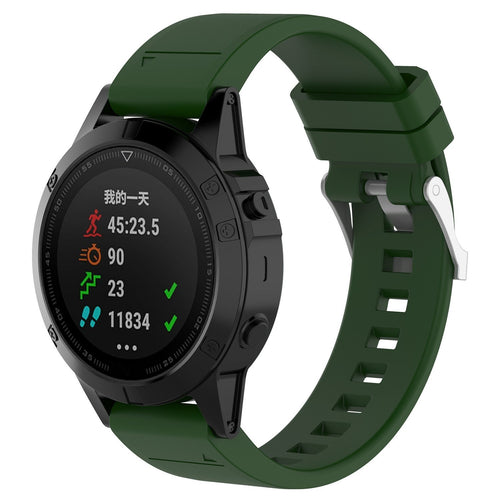Garmin Forerunner 945 glossy silicone band (legergroen)
