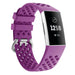 Correa silicona con agujeros Fitbit Charge 3 (morado)