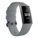 Fitbit Charge 3 silicone band (grijs) 