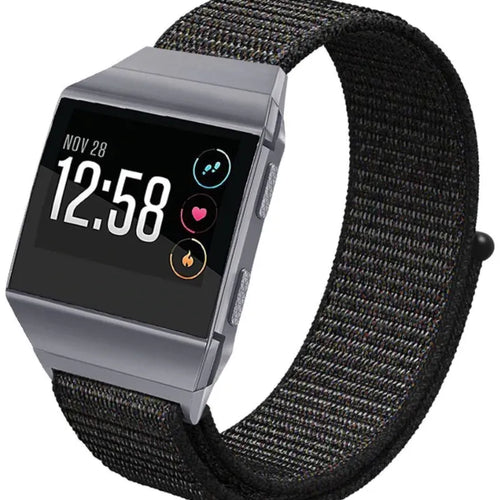 Fitbit Ionic Nylonarmband (Schwarz)