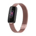 Correa milanesa Fitbit Luxe (rosa)