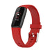 Bracelet silicone Fitbit Luxe (rouge)
