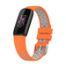 Fitbit Luxe Sportarmband (Orange/Grau)