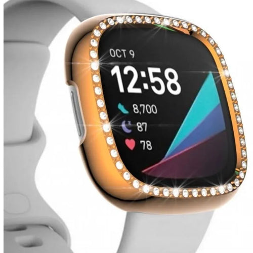 Fitbit Sense Diamond PC Hülle (Schwarz)