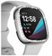 Funda diamantes Fitbit Sense (plateada)